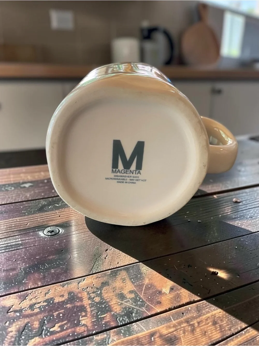 Ceramic Tea Mug - White - Rae Dunn Magenta NWOT unused